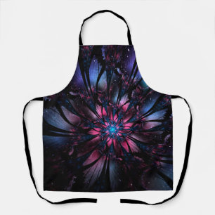 Delantal Resumen del diseño de flor fractal.