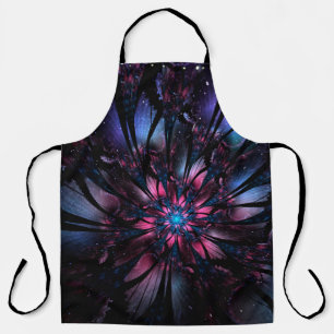 Delantal Resumen del diseño de flor fractal.