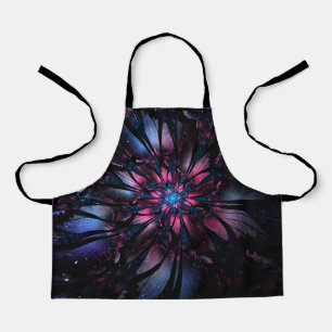 Delantal Resumen del diseño de flor fractal.