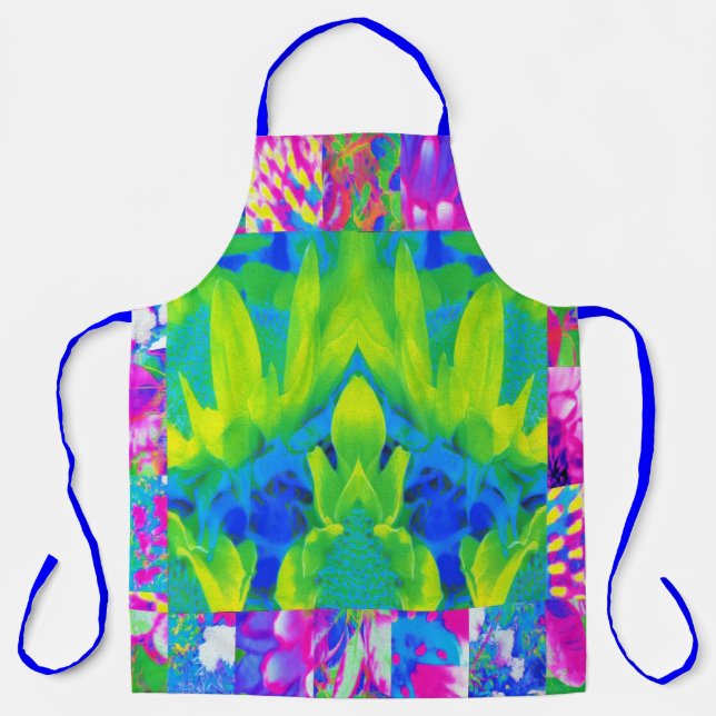 Delantal Resumen del mosaico del Sunflower Garden Collage (Anverso)