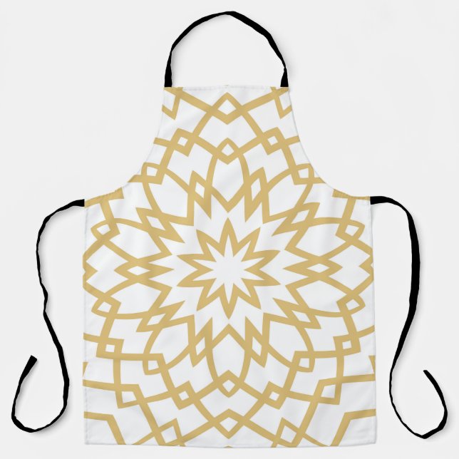 Delantal Resumen del patrón de ahogamiento de la mano flora (Anverso)