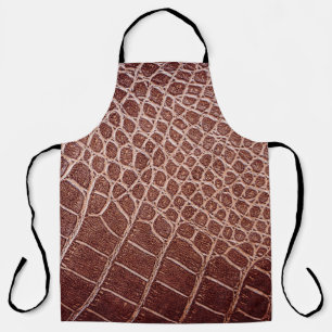 Delantal Resumen del patrón de cuero de cocodrilo, allig