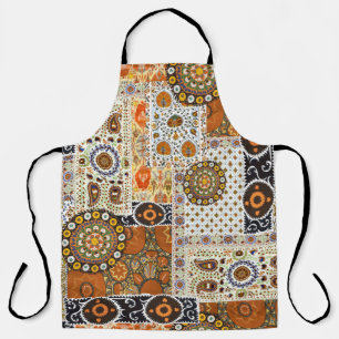 Delantal Resumen digital étnico: Patrón sin foco