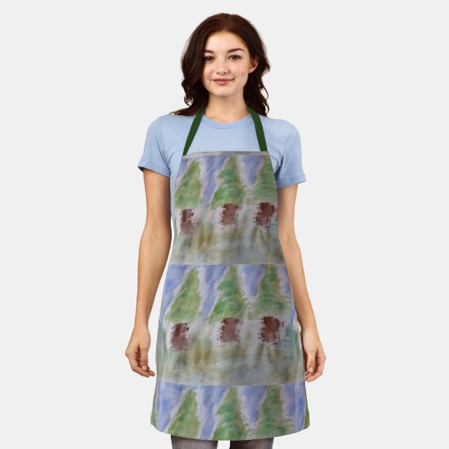 Delantal Resumen Fir Trees Apron (Gastado)