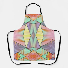 Delantal Resumen moderno boho arte de mármol