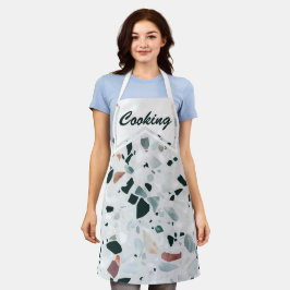 Delantal Resumen moderno personalizado Cocina patrón Terraz