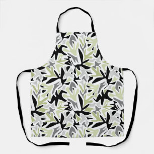 Delantal Resumen, negro y verde, joven, moderno, creativo