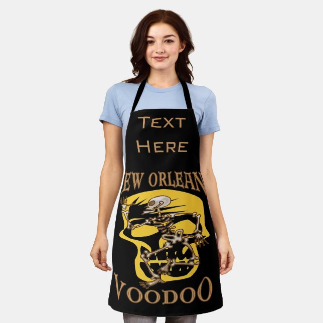 Delantal Resumen New Orleans Design agregar texto, Apron (Gastado)