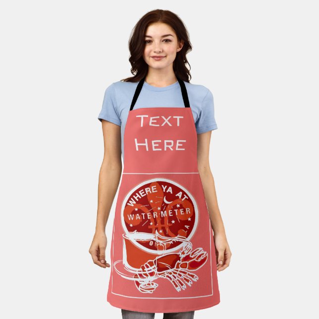Delantal Resumen New Orleans Design agregar texto, Apron (Gastado)