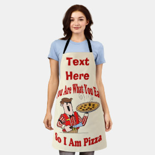 Delantal Resumen Pizza Design agregar texto, Apron