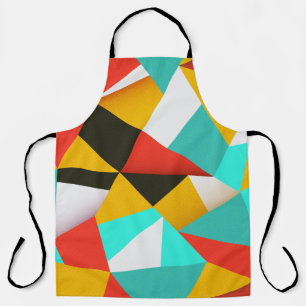Delantal Resumen retro: mezcla colorida.