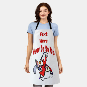 Delantal Resumen Square Dance Design añadir texto, Apron