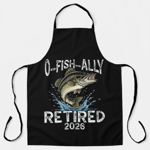 Delantal Retirado O-Fish-Ally 2026 Humor Divertido