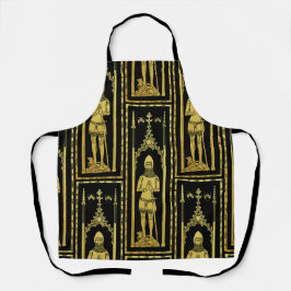 Delantal Retrato Medieval Inglés 1355 John, Lord Cobham