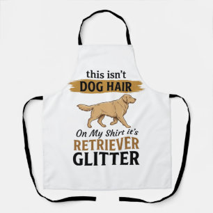Delantal Retriever Brillante Amante Perro Divertido Diseño