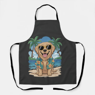 Delantal Retriever Tropical � Perro de Vibraciones de Playa