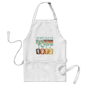 Delantal Retro 50 cumpleaños 1972