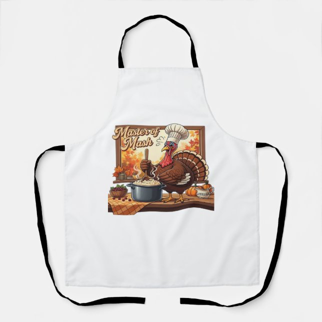 Delantal Retro Chef Turkey Thankding Classic T-Shirt (Anverso)