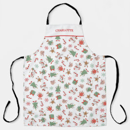 Delantal Retro Chillin' Con Mis Navidades Snowmies