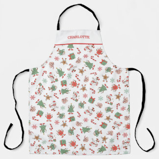 Delantal Retro Chillin' Con Mis Navidades Snowmies