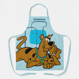 Delantal Retro Cuadrados Scooby-Doo Abajo