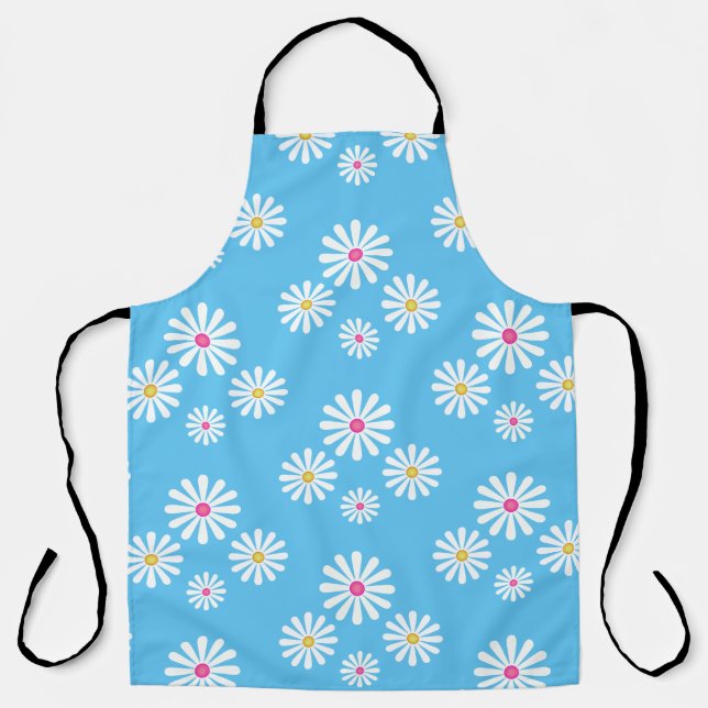 Delantal Retro daisies (Anverso)