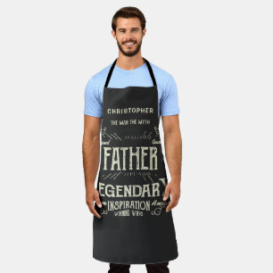Delantal Retro de leyenda del mito del hombre padre