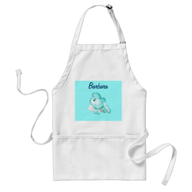 Delantal retro del caniche de la cocina de la (Frente)