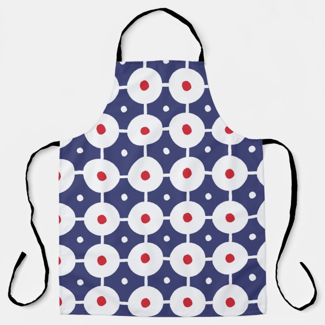 Delantal Retro Funky Seamless Vintage Design (Anverso)