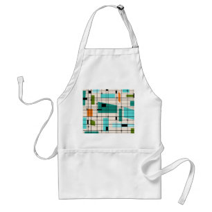 Delantal Retro Grid y Starburns Apron