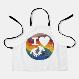 Delantal Retro Me Encanta El Patinaje Patinado