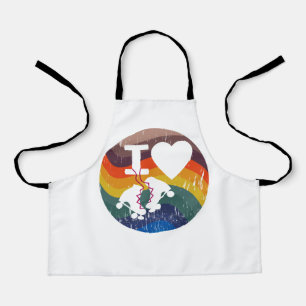 Delantal Retro Me Encanta El Patinaje Patinado