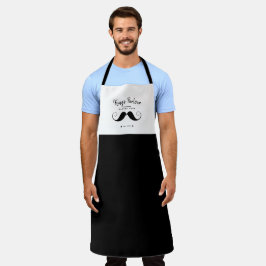 Delantal Retro Mustache - Barber Shop Apron Adulto