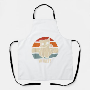 Delantal Retro Qué Gato Cuchillo Maullido Gatito Gatos Dive