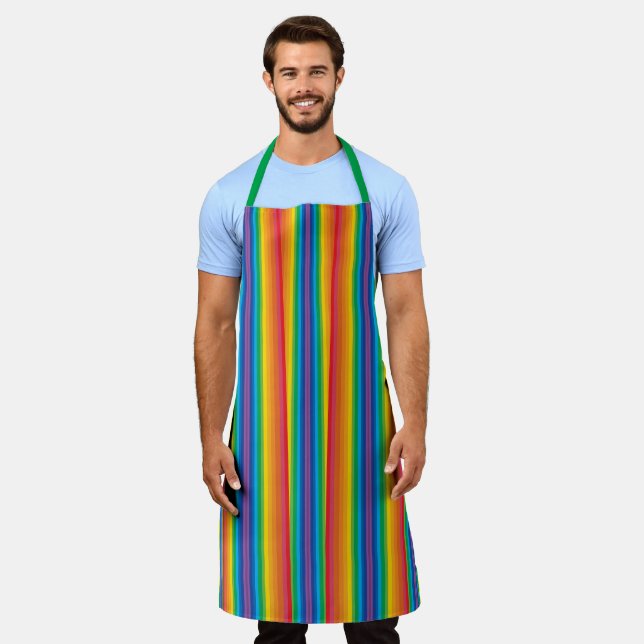 Delantal Retro Rainbows Gran Apron (Gastado)