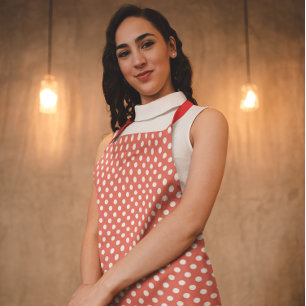 DELANTAL RETRO RED POLKA DOT KITCHINA APRON