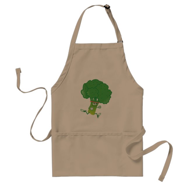Delantal Retro Running Broccoli (Frente)