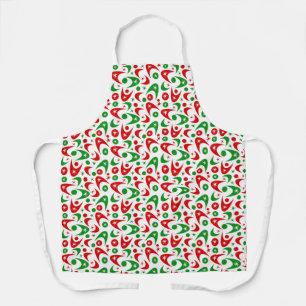 Delantal Retro Xmas Boomerangs
