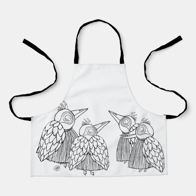 Delantal reunión de aves (Anverso)