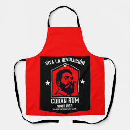 Delantal Revolución de bebedores de ron cubano libre 