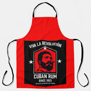 Delantal Revolución de los bebedores de ron libre cubanos
