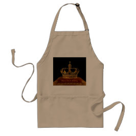 Delantal Rey Apron de la cocina