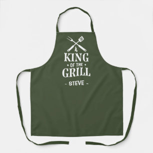 Delantal Rey de la Parrilla Personalizada BBQ