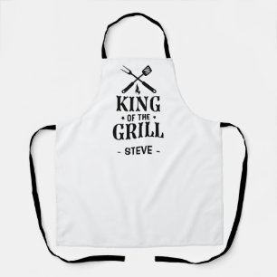 Delantal Rey de la Parrilla Personalizado BBQ