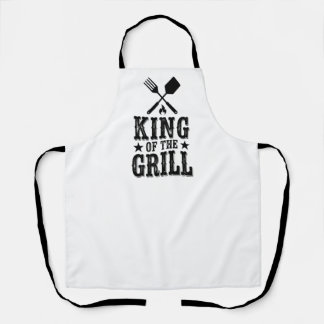 Delantal Rey de la Parrilla Personalizado Maestro de BBQ