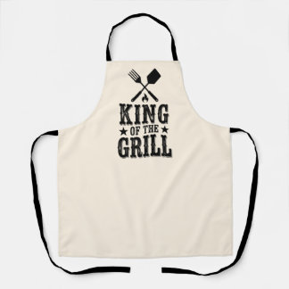 Delantal Rey de la Parrilla Personalizado Maestro de BBQ