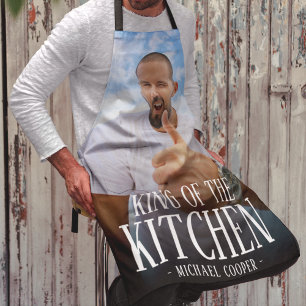 Delantal Rey moderno de la cocina Foto Nombre