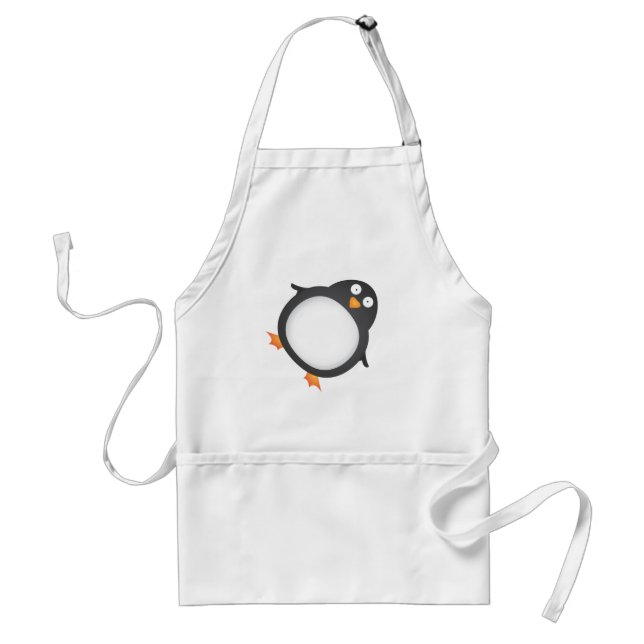 Delantal Rey Pingüino descarado (Frente)