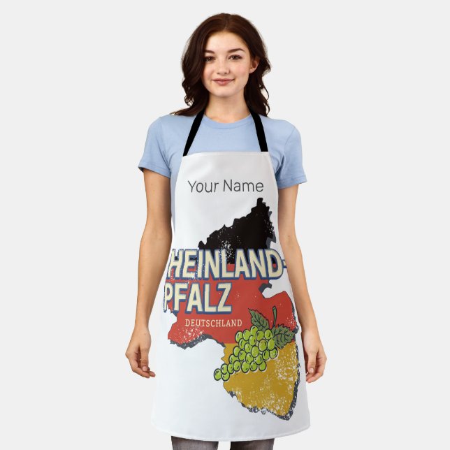 Delantal Rhineland-Palatinate Alemania RLP (Gastado)