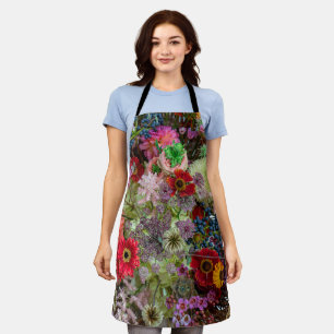 Delantal Rico ramo floral de otoño con gerberas y bayas
